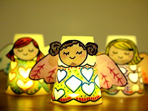 Paper Cup Angels Craft