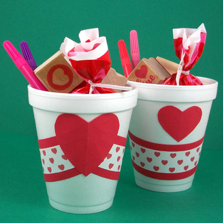 Paper Cup Valentine Craft