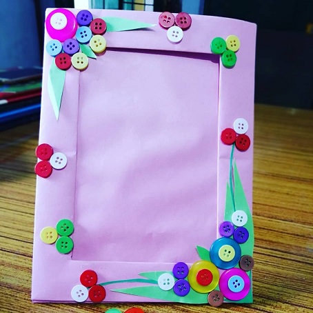 how to make photo frame at home step by step