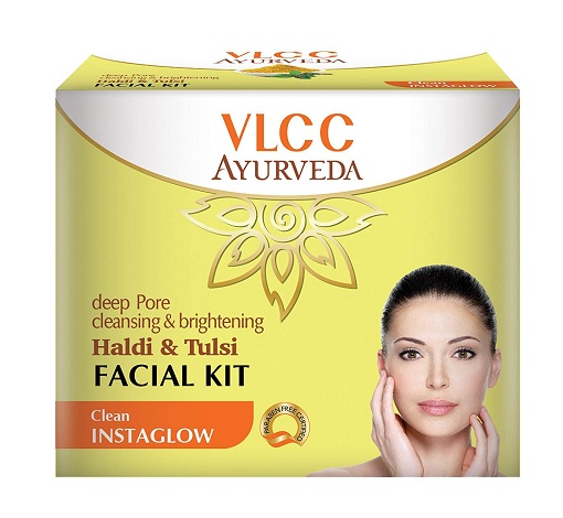 VLCC Ayurveda Deep Pore Cleansing and Brightening Haldi and Tulsi Facial Kit