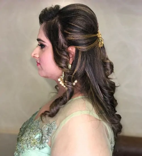 15 Best Medium Length Bridal Hairstyles for Indian Wedding