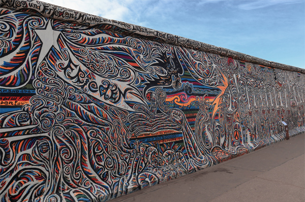 Berlin Wall - most popular place in germany