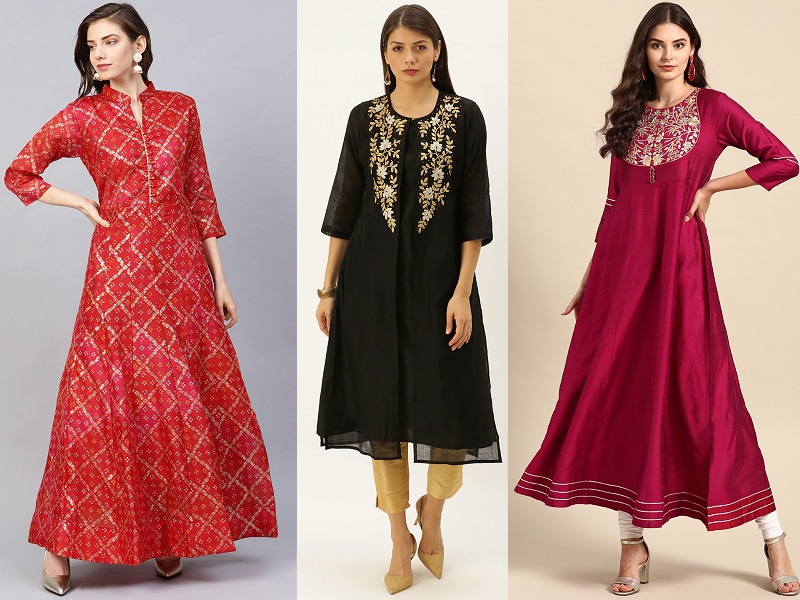 15 Latest Collection Of Silk Kurtis For Women In Fashion
