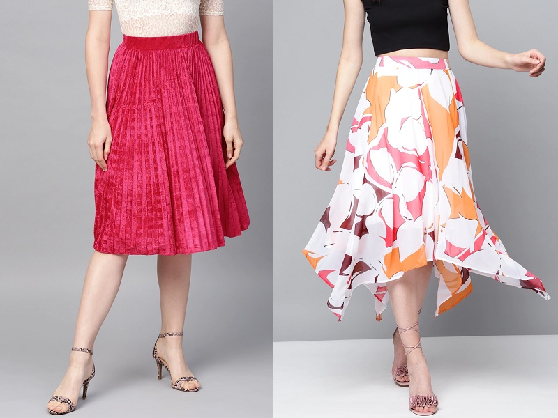 9 Beautiful Flared Skirt Designs For Women