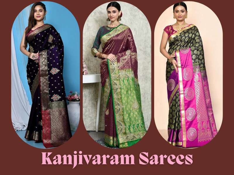 9 Elegant Collection Of Kanjivaram Saree Designs For Royal Look