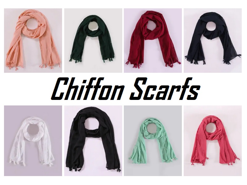 9 Latest Collection Of Chiffon Scarf Designs For Women