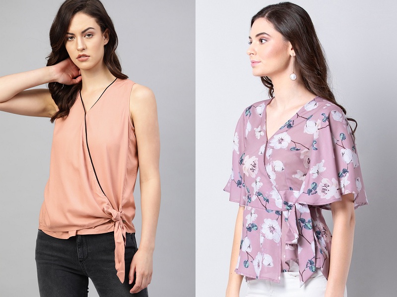 9 Latest Collection Of Womens Wrap Tops In Fashion