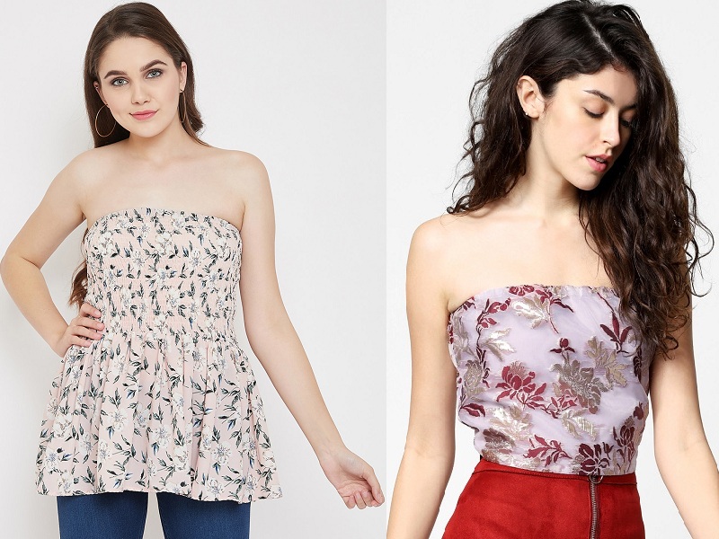 9 Latest Models Of Strapless Tops For Girls In Fashion