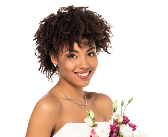 Afro Inspired Bridal Hairstyle