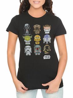 Chibi Characters Star Wars T-Shirt for Women