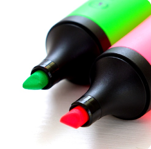 Colourful Highlighter Pens