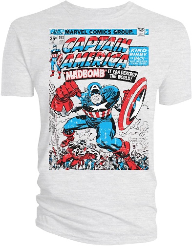 Comic Strip Captain America T Shirt