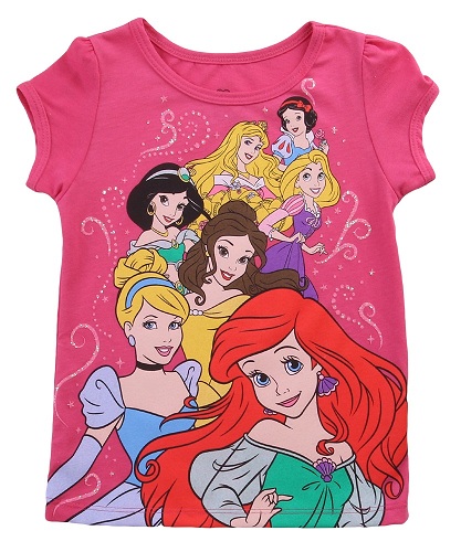 Disney Princess Cartoon T Shirt for Women