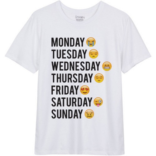 Emoji Slogan T-shirt for Men
