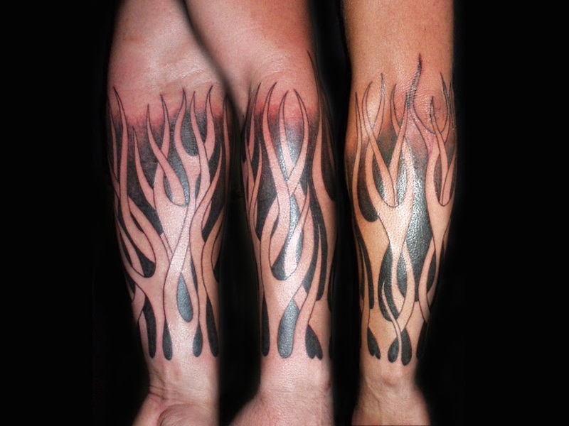 Temporary Tattoo Flames - Shop Henna Tattoos at Mihenna