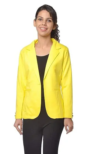 15 Trendy Designs of Yellow Blazers for Women and Men