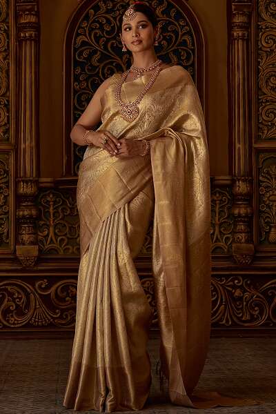 Gold Tissue Kanjivaram Saree