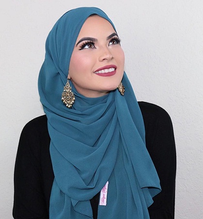 Hijab for Showing Earrings