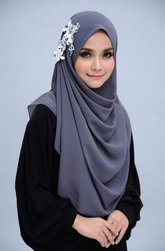 Hijab with Floral Charm