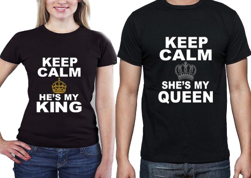 Keep Calm King and Queen T-Shirt