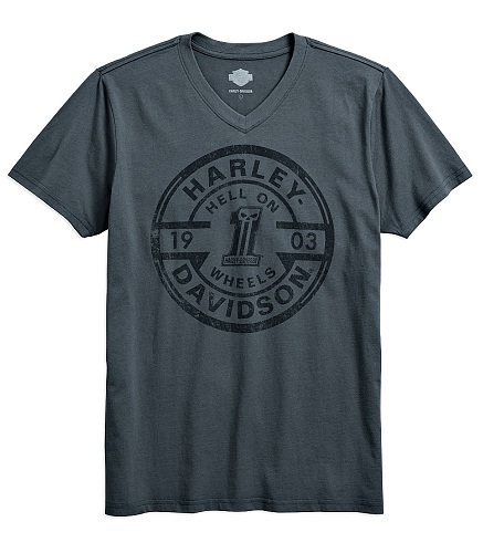 Logo Overprint Slim Fit Harley Davidson T-Shirt