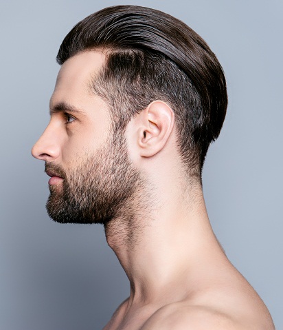 The Side Shaved Medium Hairstyle for Men