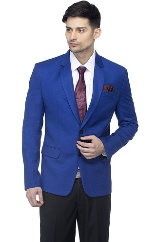 What colour blazer goes with a sky blue shirt and navy blue pants? - Quora