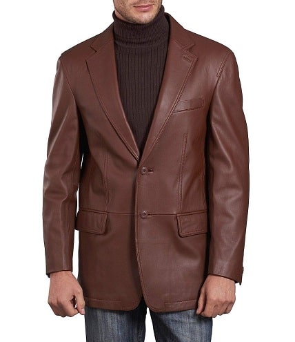 Men's Classic Blazers in Leather