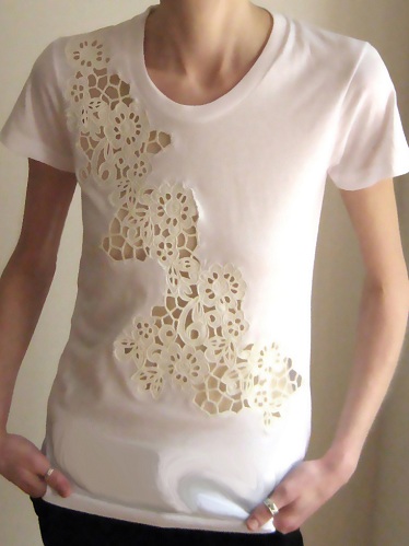 Net Embroidered T-shirt for Women