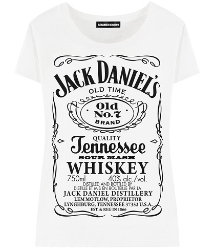 Plain White Jack Daniel Printed Women's T-Shirt: