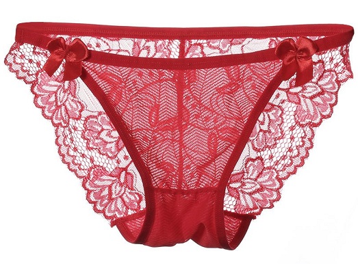 Red Floral Panty