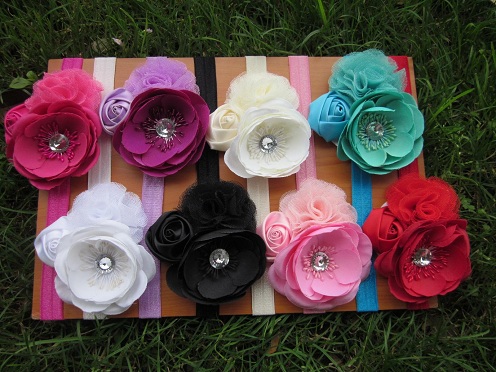Rose Flower Headbands