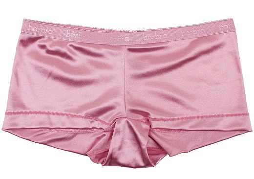 Satin Boy Shorts Panties Pink