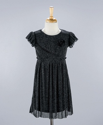 Short-Sleeve Black Dress