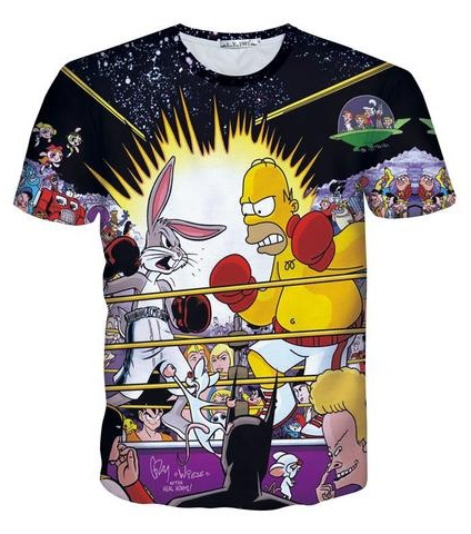 Simpsons Cartoon T-Shirt for Men
