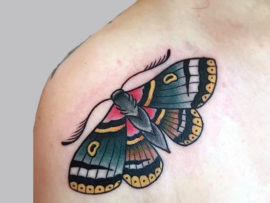 9 Fabulous and Sizzling Moth Tattoo Designs