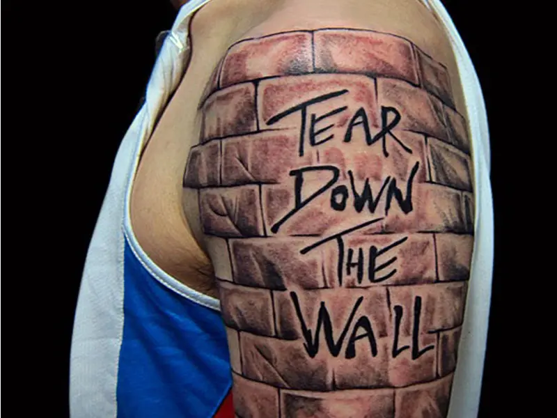 Pink Floyd The Wall tattoo