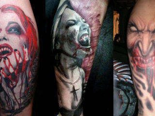 9 Striking Vampire Tattoos Meaning, Designs And Pictures