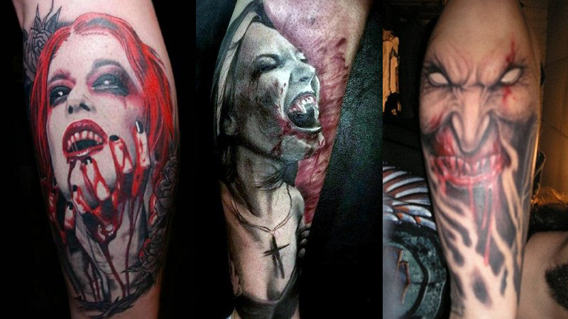 Striking Vampire Tattoos Meaning, Designs And Pictures