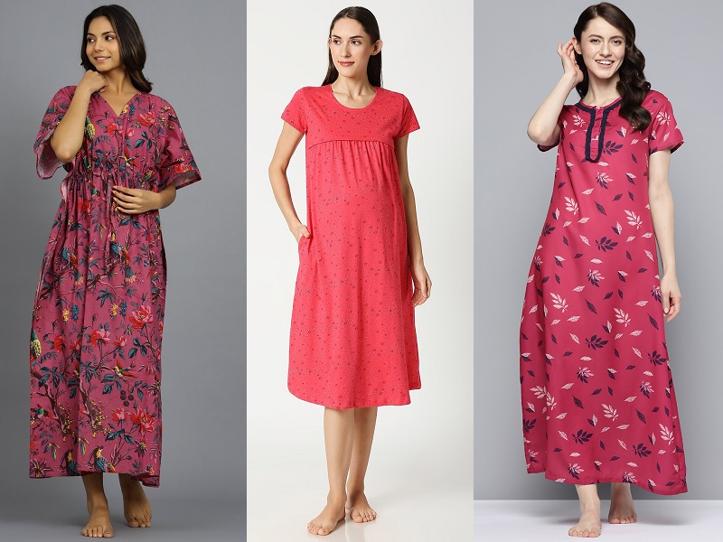 Top 9 Attractive Pink Nighties For Women In Fashion
