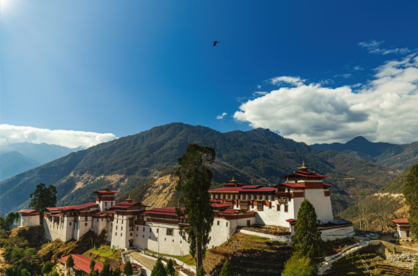 Trongsa city located in the beautiful country of Bhutan
