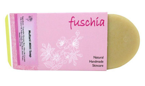 Vkare Fuschia Natural Handmade Herbal Soap Multani Mitti