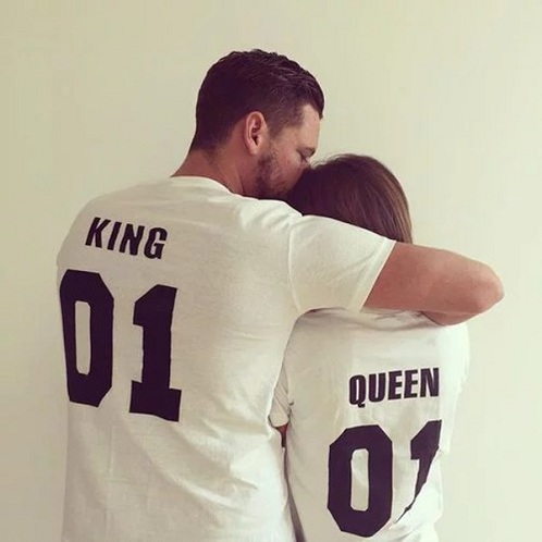 White King and Queen T-Shirt