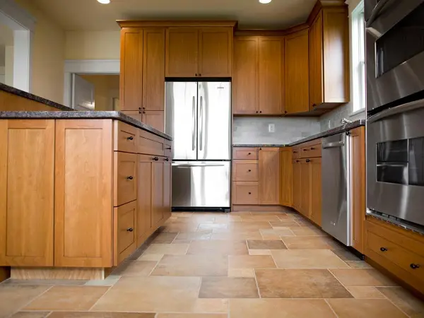 15 Modern Kitchen Floor Tiles Designs, Best Tile Colour For Kitchen