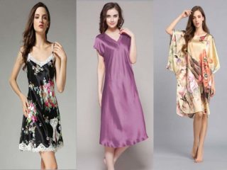 9 Beautiful Designs of Silk Nighties For Women in Trend