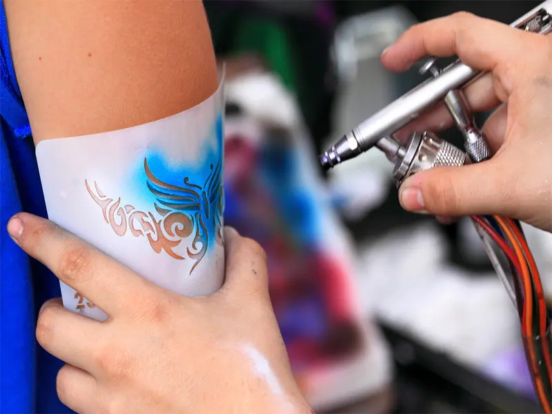 Charitable Childrens Tattoos  temporary airbrush tattoos