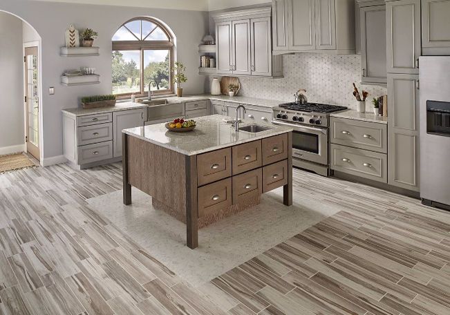 Wood Tile Kitchen Floor