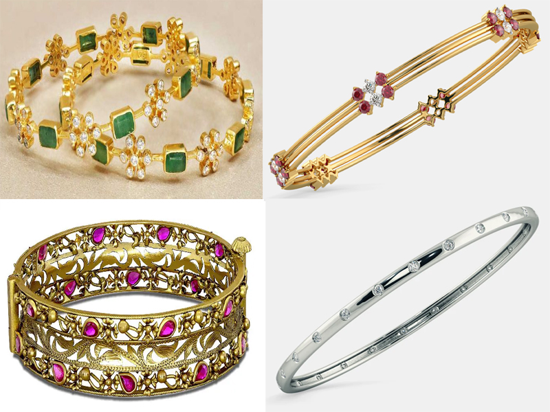 15 Beautiful Models Of Stone Bangles New And Trendy Collection
