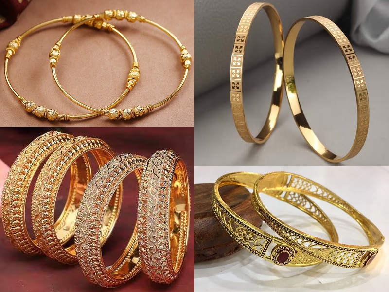 15 Indian Gold Plated Bangles Designs For Women