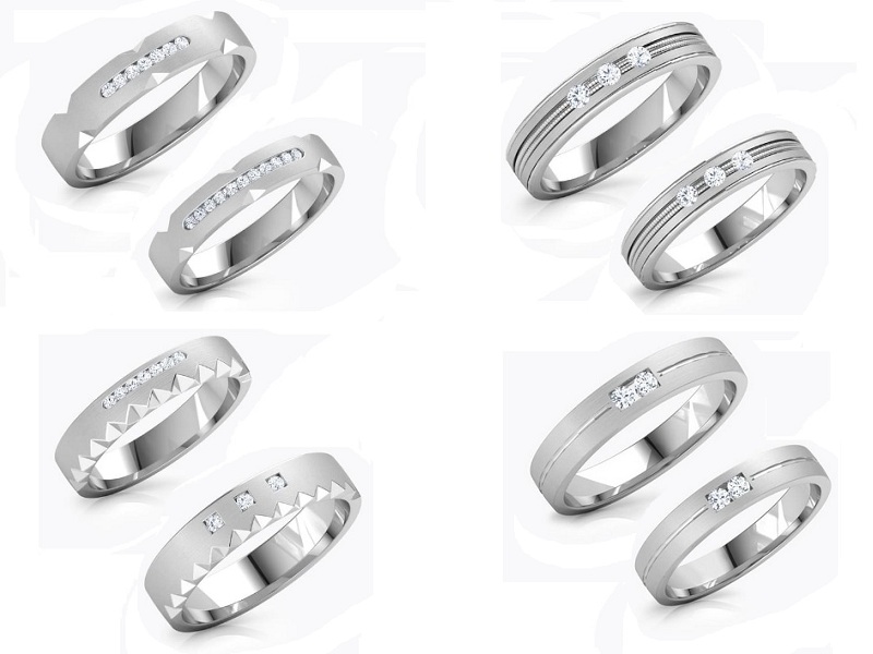 15 New Designs For Platinum Rings For Couples Trending Collection